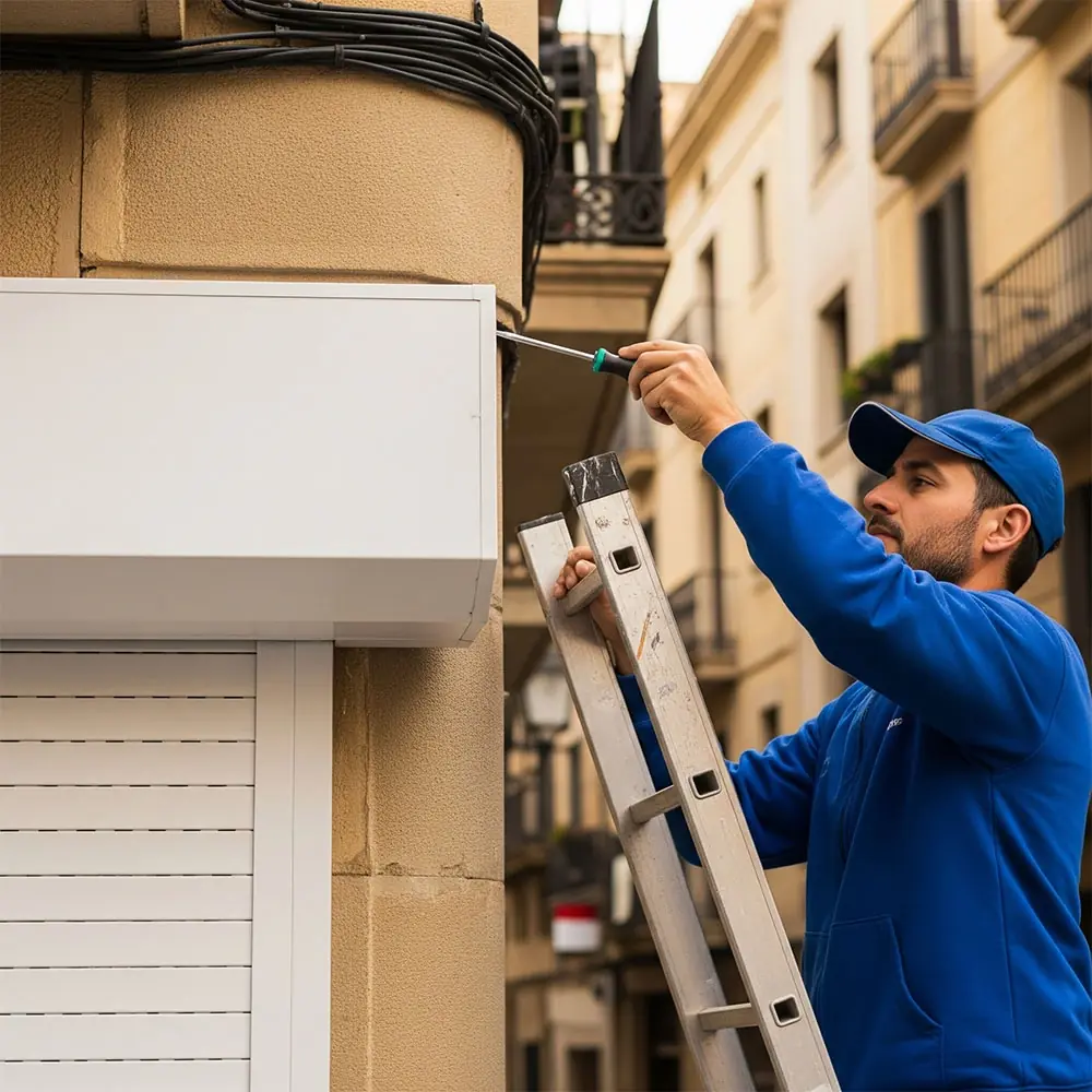 Reparación mantenimiento persianas aluminio Barcelona Persianas Sant Josep servicio técnico domicilio - Instalación de persianas domésticas Sant Josep